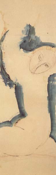 Amedeo Modigliani Cariatide rose au bord bleu (mk38) oil painting picture